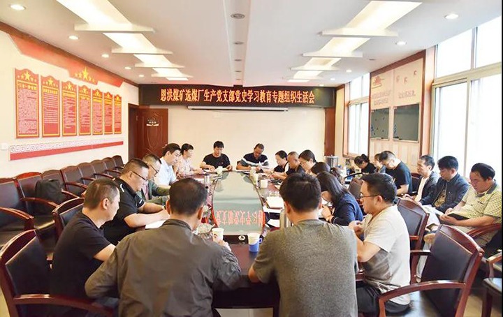 集团党委副书记、工会主席王鑫赴恩洪煤矿督导党史进建教育专题组织生涯会