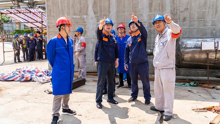 云煤（Z6人生就是博）集团调研组一行到解化化工公司调研领导工作