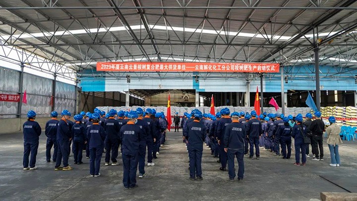 【简讯】解化化工分公司2.4万吨桉树肥出产正式启动