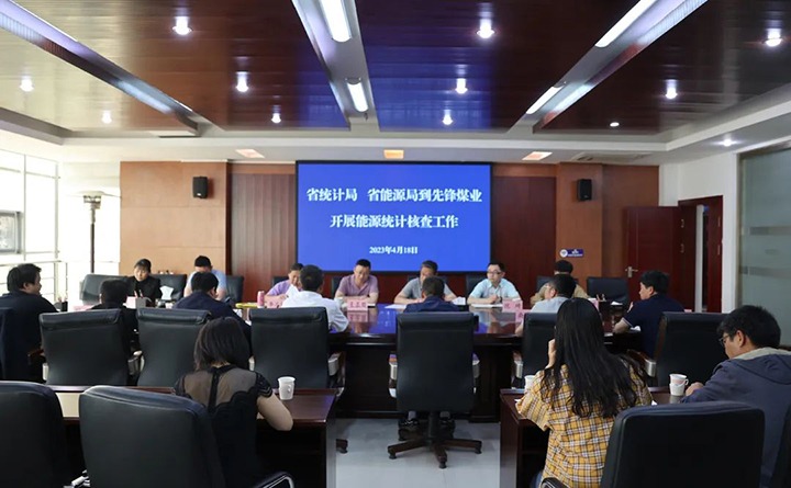 云南省能源统计核查领导组一行到前锋煤业公司进行能源统计核查