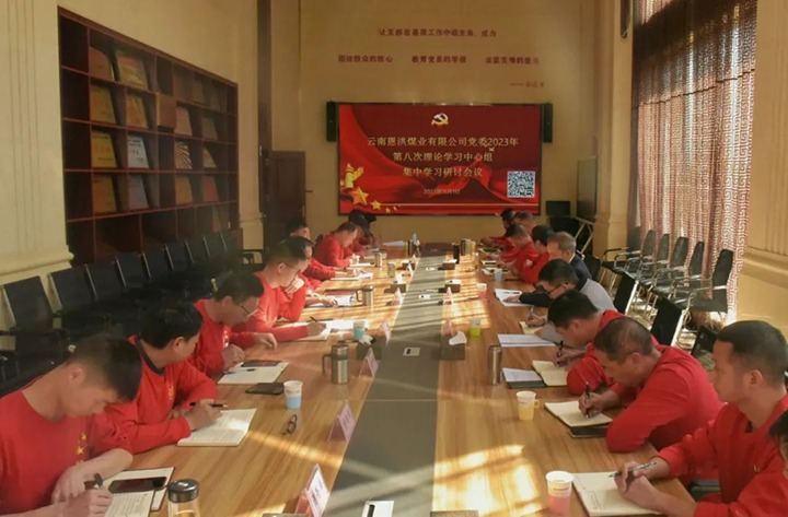 【聚焦云煤】云煤（Z6人生就是博）集团党委委员、纪委书记翁立志一行到恩洪煤业公司列席领导2023年第八次党委理论进建中心组集中进建钻研会