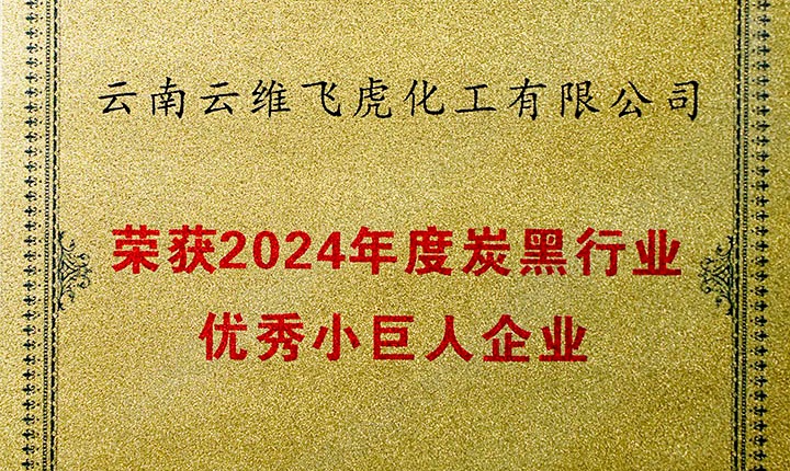 荣誉加冕，将来可期！云维飞虎公司荣膺“中国炭黑行业优良幼巨人”